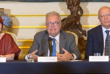 Luís Filipe Castro Mendes - Ministro da Cultura, Augusto Santos Silva - Ministro dos Negócios Estrangeiros, Marisol Schulz - Diretora da FIL Guadalajara, Apresentação Oficial do Programa Português para a FIL Guadalajara 2018